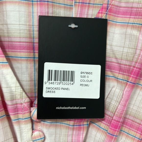 Nicholas  Smocked Panel Dress pink - Picture 7 of 9